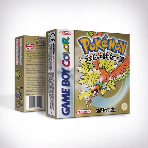 Pokémon Gold EUR Reproduction Packaging + Insert