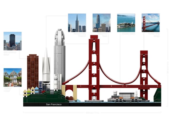 LEGO Architecture 21043 San Francisco (((( dented box ))))