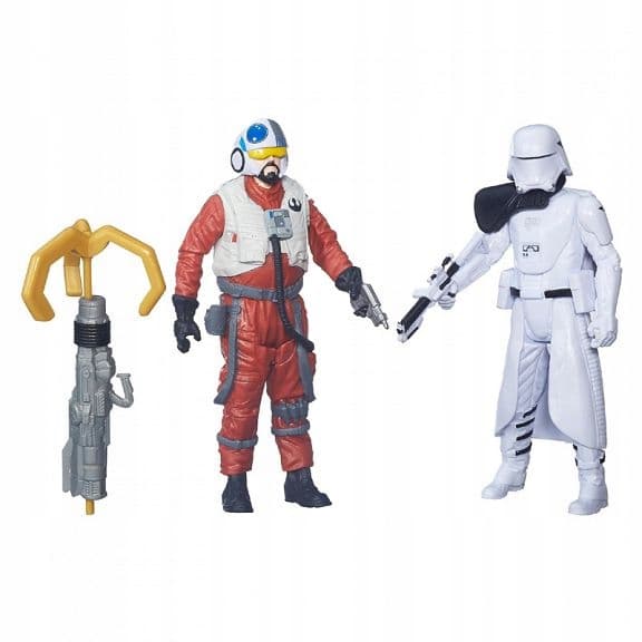 FIRST ORDER SNOWTROOPER + OFFICER SNAP WEXLEY Hasbro 2 Star Wars Figures