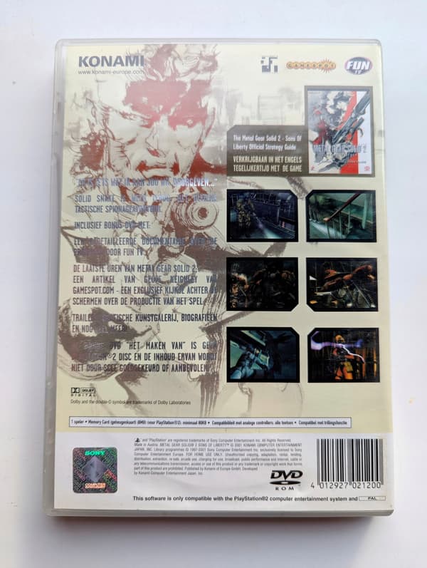 *** METAL GEAR SOLID 2: SONS OF LIBERTY PLAYSTATION 2 PS2 PSX ***
