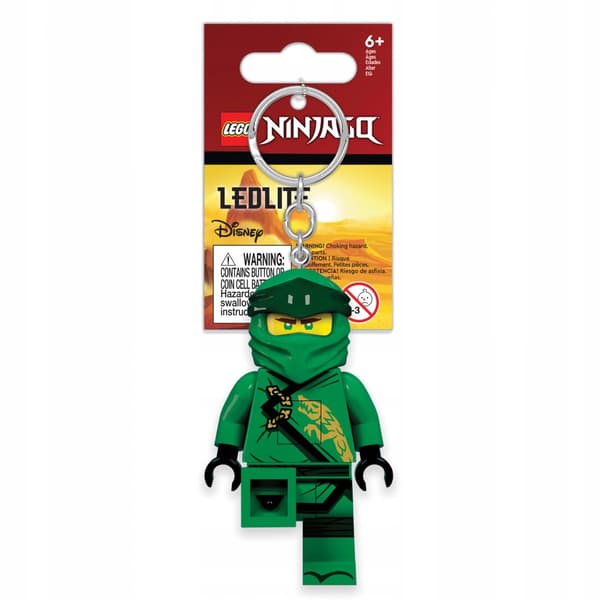 LEGO NINJAGO LED TORCH KEYRING – LLOYD FIGURINE KEYRING WITH TORCH