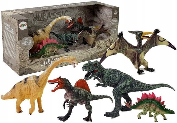 SET OF 5 DINOSAUR FIGURES