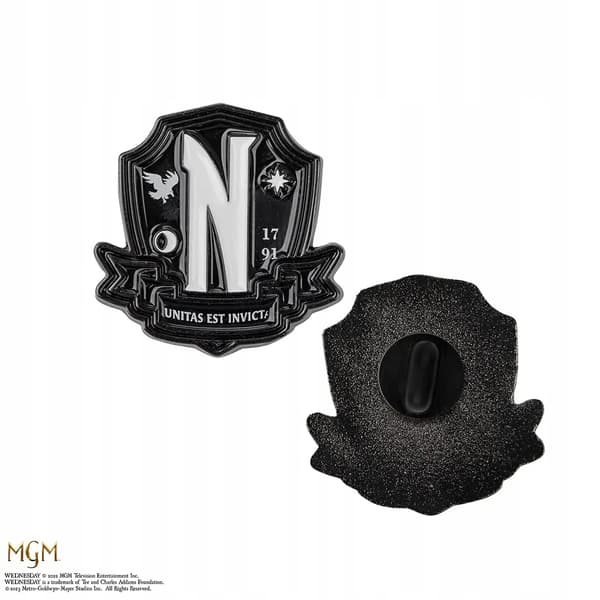 Nevermore badges, 2 pieces, Wednesday