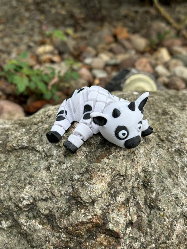 Krówka, 3D cow – segmented, movable figurine, stress reliever, novelty item