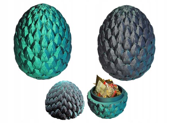 Movable Dragon with Wings and a Dragon Egg – Mistic Green Crystal Dragon Set