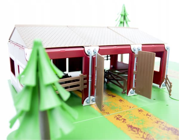 LARGE FARM, ANIMAL PEN, TWO TRACTORS WITH TRAILERS, ANIMALS