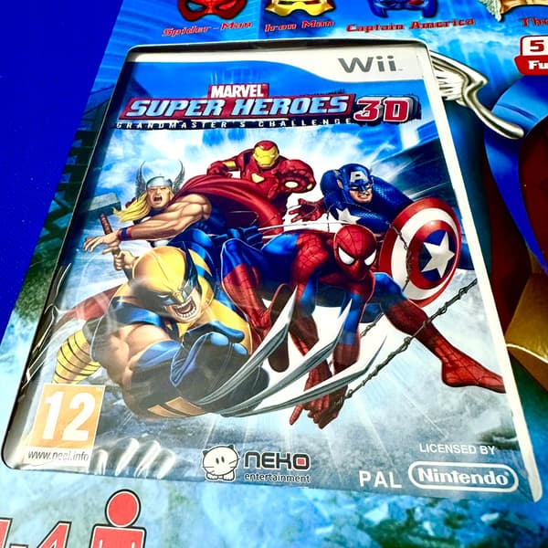 Marvel Super Heroes 3D: Grandmaster’s Challenge | NINTENDO Wii | + 3D MASKS
