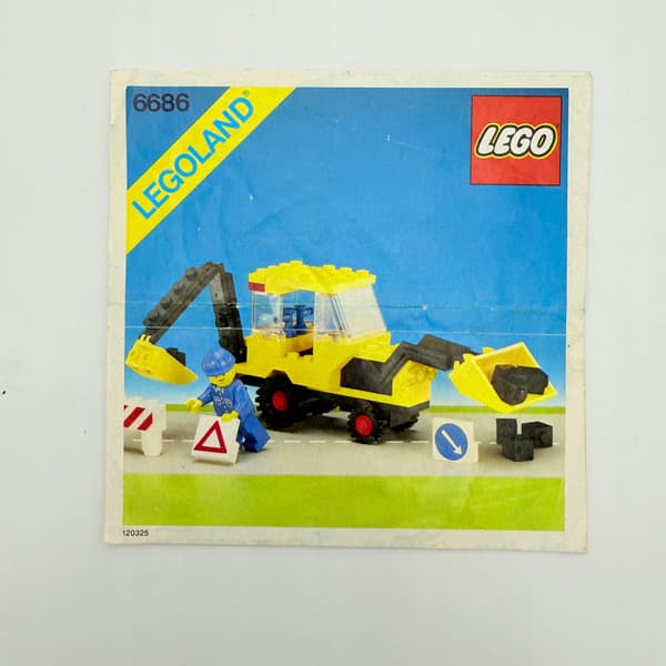 Lego Town 6686 – backhoe + instructions