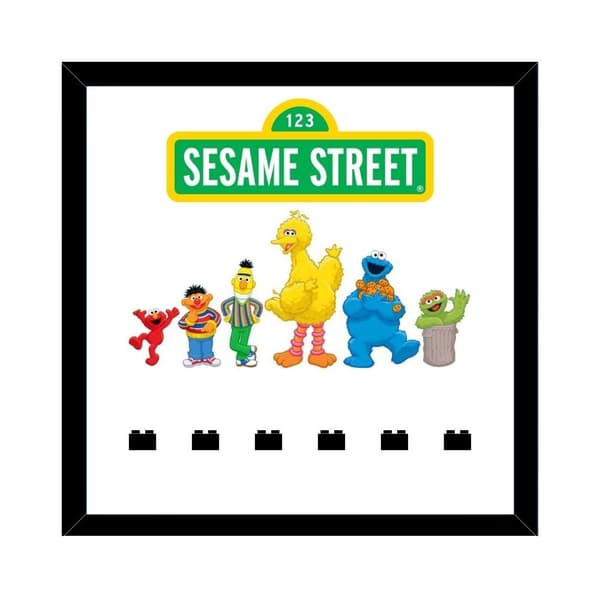 Personalised LEGO Minifigure Display Frame 21324 Sesame Street