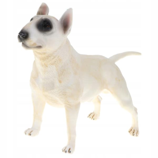 Plastic Bull Terrier Action Figure – Pet Dog Model