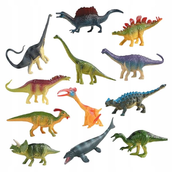 12x Mini Dinosaur Figures – Mini Tyrannosaurus Rex – Plastic