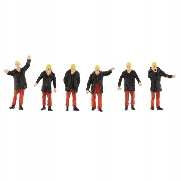 6 pieces, 1/50 scale, black