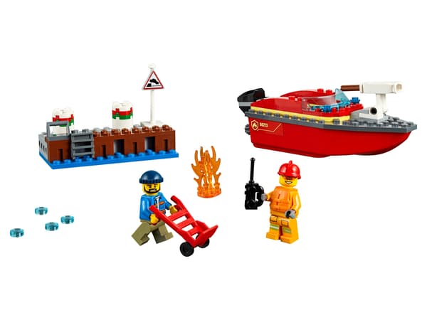 LEGO City 60213 Fire at the Docks – Fire Brigade