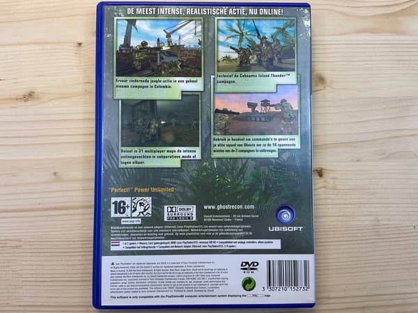 TOM CLANCY'S GHOST RECON JUNGLE STORM – disc in very good+ condition, complete PS2 set