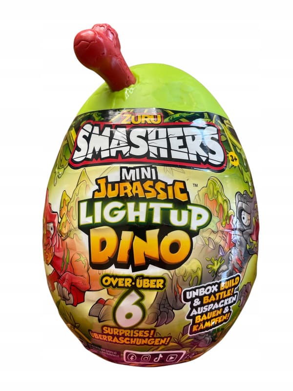 ZURU Smashers Mini Jurassic Light-Up Dino Egg Set