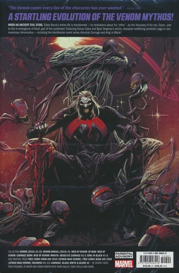 VENOMNIBUS BY DONNY CATES AND RYAN STEGMAN (Hardback) A collaborative work