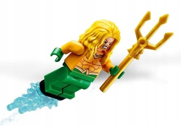 Lego minifigure @@@ AQUAMAN + TRIDENT @@@ from set 76116
