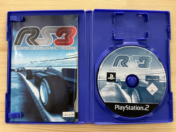 RS3 RACING SIMULATION THREE 3 – disc in very good+ condition, complete PS2 set