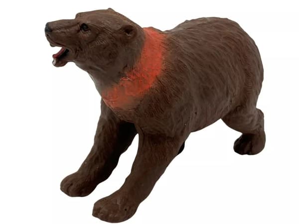 Rubber figurine, grizzly bear.