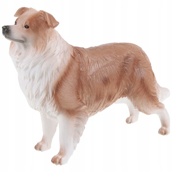 PLASTIC DOG FIGURINE FOR DESKS AND INTERIOR DECORATION