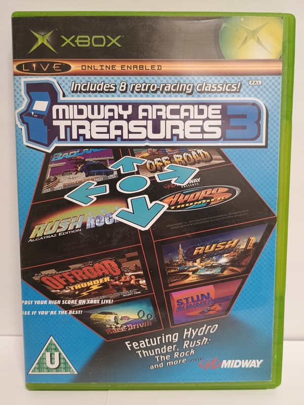Midway Arcade Treasures 3 for Xbox (English version), complete set (1)