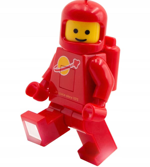 LEGO LED TORCH KEYRING – SPACE CLASSIC ASTRONAUT – RED + GIFT BAG