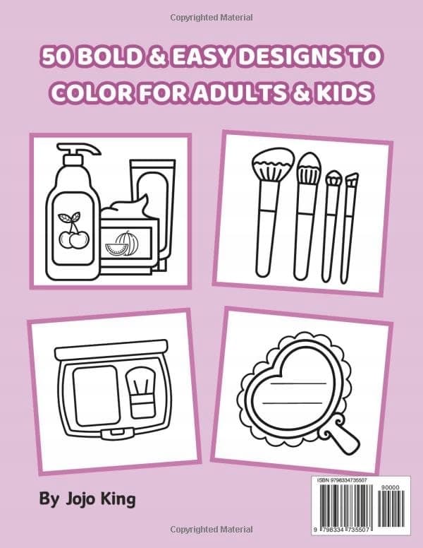 CUTE COSMETICS MAKE-UP COLOURING BOOK: BOLD & EASY COLOURING (BOLD & EASY COL