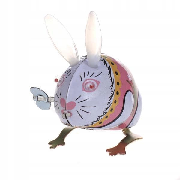 TIN TOY Clockwork BUNNY RABBIT Easter Gift Collectable New Release