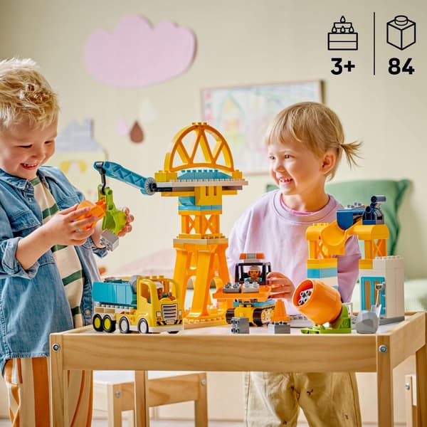 LEGO DUPLO 3-in-1 Construction Site with Vehicles 10476