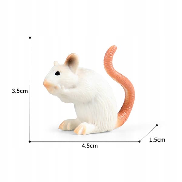 Realistic mouse model Sculptures Collectables Educational mice C-style toy