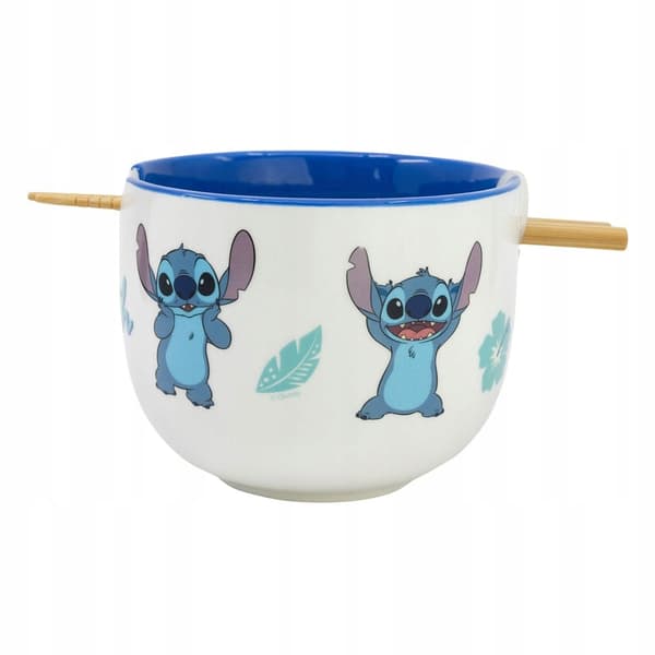 Lilo & Stitch Ramen Bowl with chopsticks, ceramic, 0.5 l