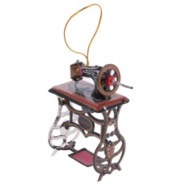 Mini sewing machine Model tin toy Collectables Hanging decoration