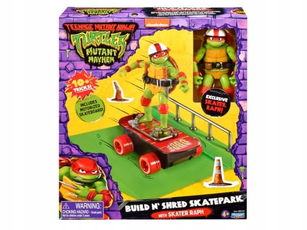 NINJA TURTLE FIGHTERS RAPHAEL Skatepark Figure Set