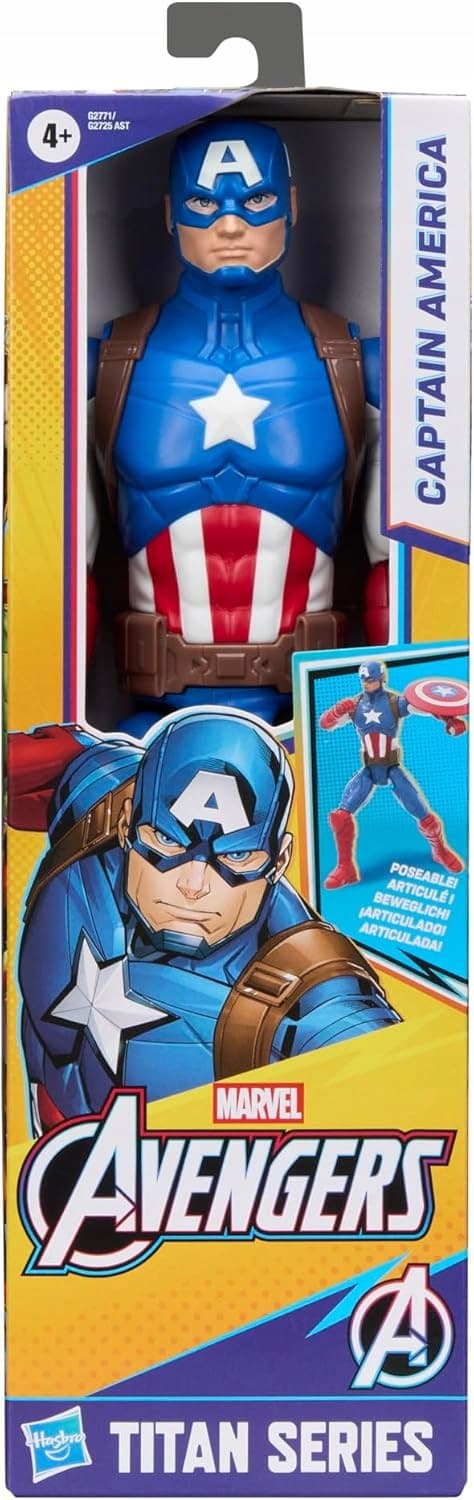 Captain America Marvel Titan 29.2 cm, 11 bends, shield 4+