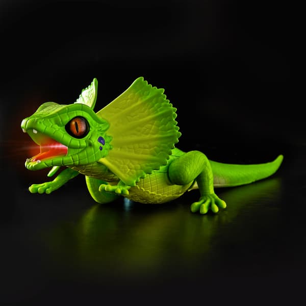 ZURU Robo Alive interactive walking green lizard figurine