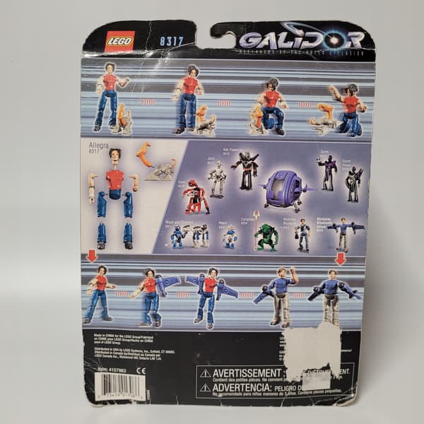 Lego Galidor Allegra 8317 figure, MISB, 2002