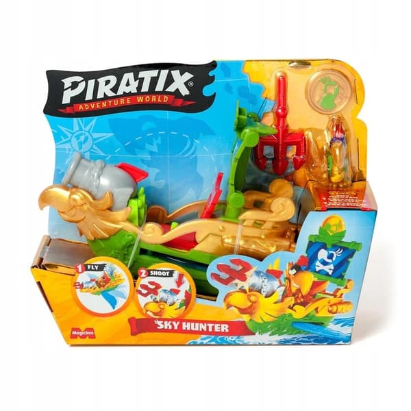 PIRATIX SKY HUNTER Set – Golden TREASURE Series – Ship with MAGICBOX FIGURE