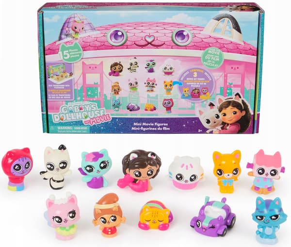 Spin Master Gabi’s Cat House Figurine Set: 12 figurines + 3 stands
