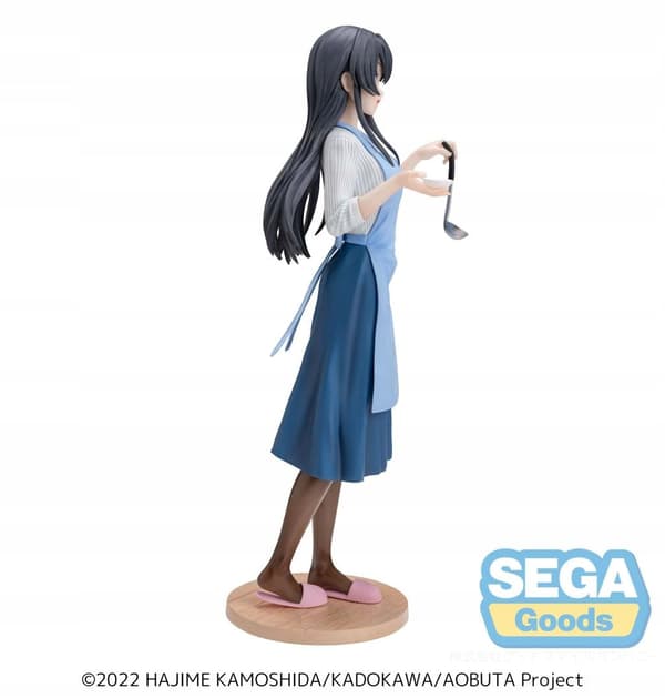 Rascal Does Not... Mai Sakurajima in an apron, 14 cm Luminasta figurine