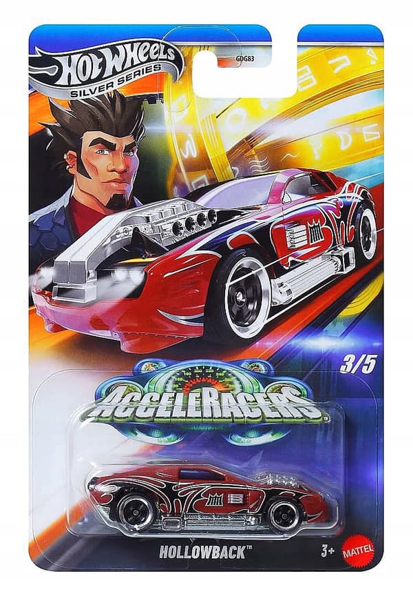HW HOT WHEELS - HOLLOWBACK - AcceleRacers - SILVER SERIES - JCB93