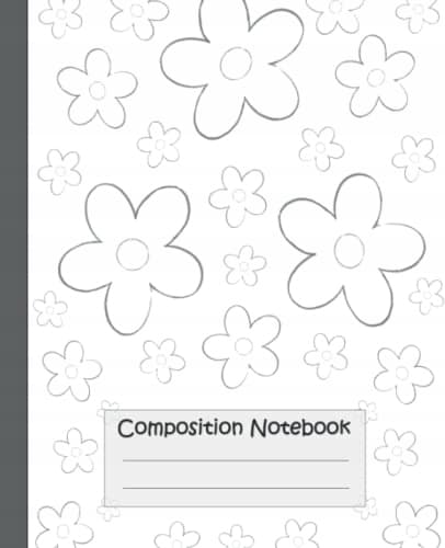Colouring Book Cover Composition Notebook – 100 pages – Designed in the US