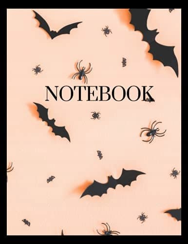 Bats And Spiders Notebook (Journal, Diary). 140 pages. 8.5x11 inches. Col