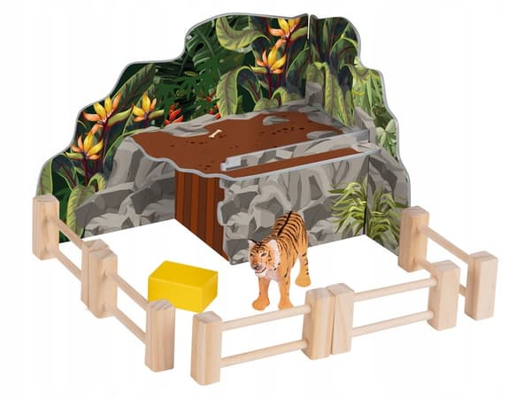 PLAYTIVE WOODEN TIGER ENCLOSURE