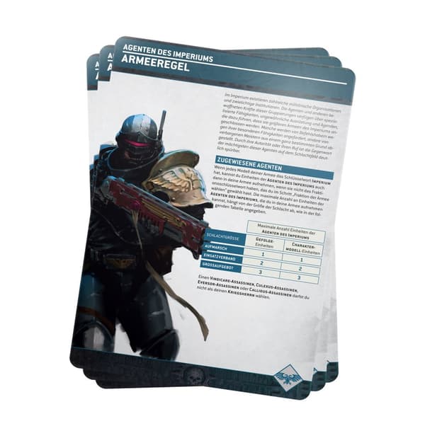 Index: Imperial Agents – 40k unit cards