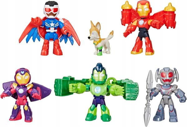 HASBRO Marvel Iron Man and the Super Squad 8 cm Action Figure Set