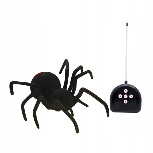 Remote control Scary, terrifying soft plush infrared spider Halloween gift D