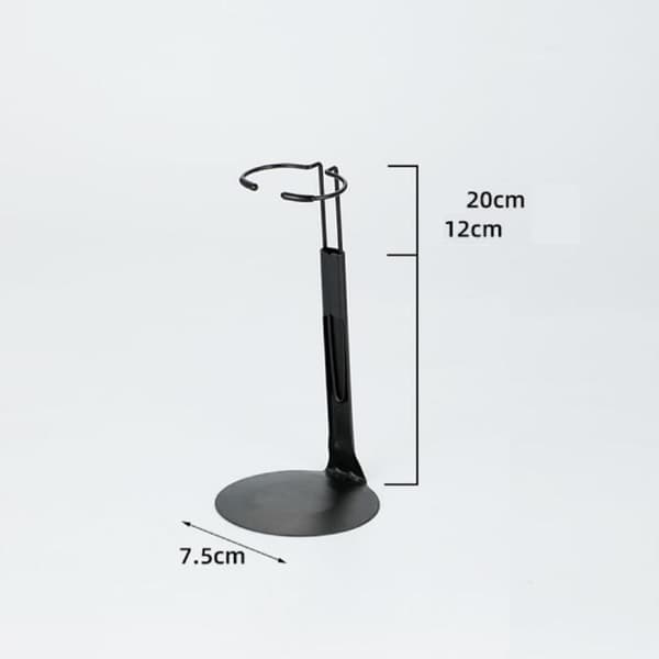 Action figure display stand – Adjustable alloy display holder, Model B support style