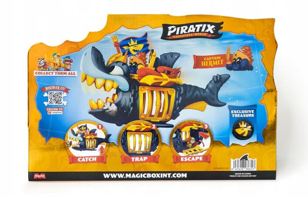 Magicbox ‘King Shark’ gold shark action figure, 1:1 scale, ages 3+