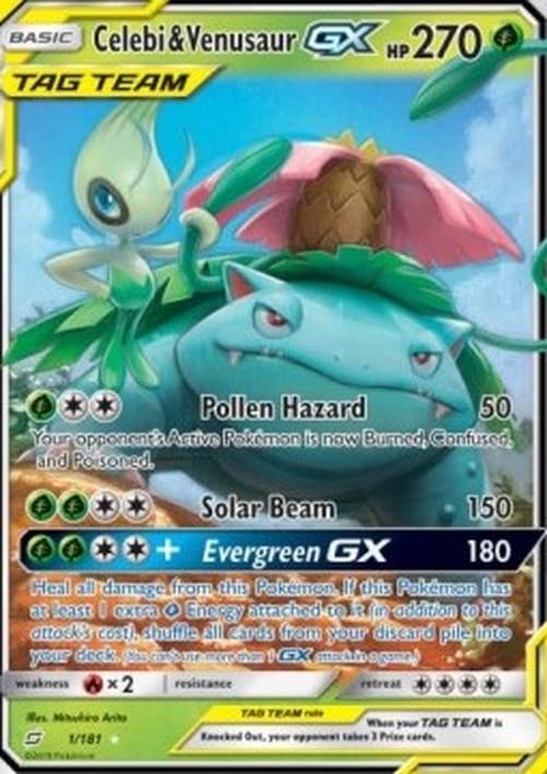 Pokemon Celebi & Venusaur GX