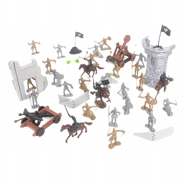 Set of knight figurines – soldier model